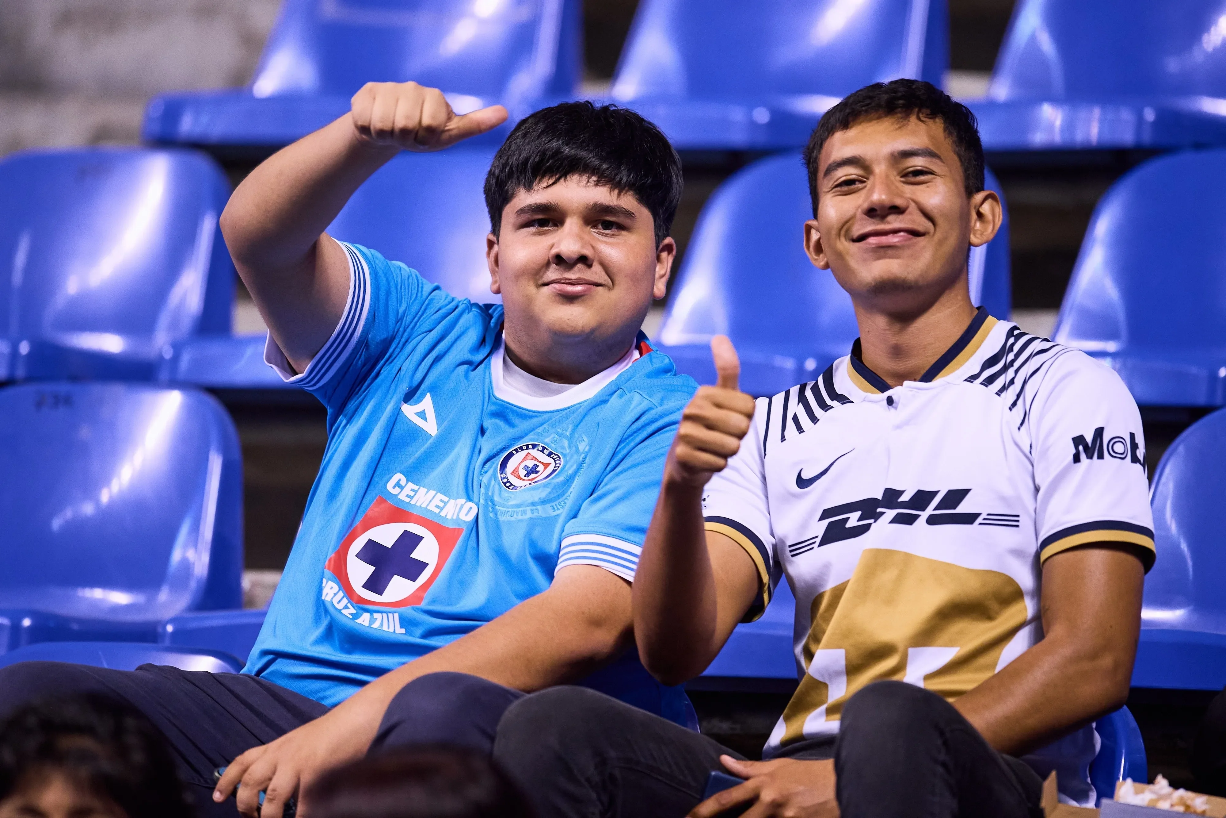 La afición celeste respondió bien en Puebla