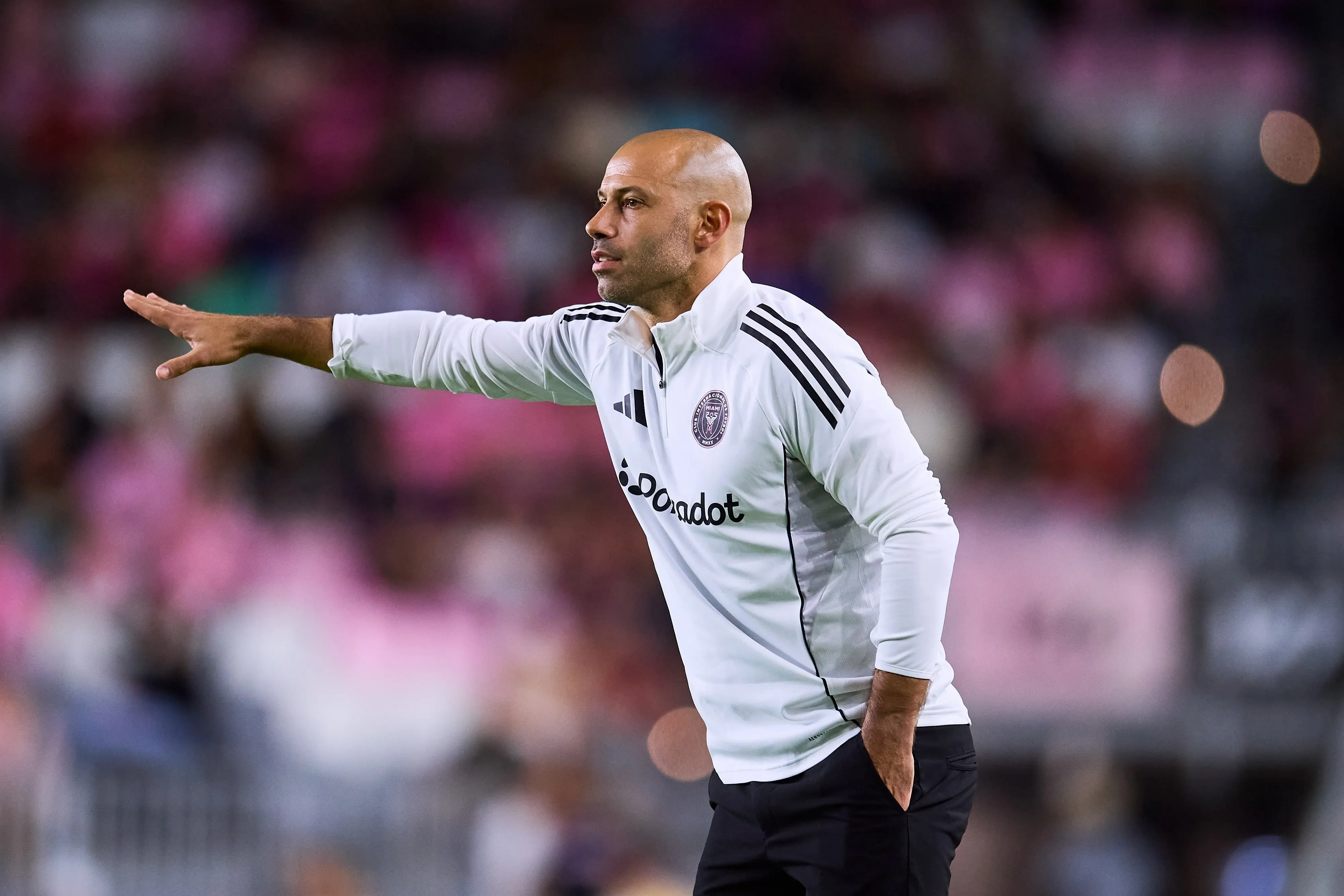 Mascherano en el partido de vuelta ante LAFC