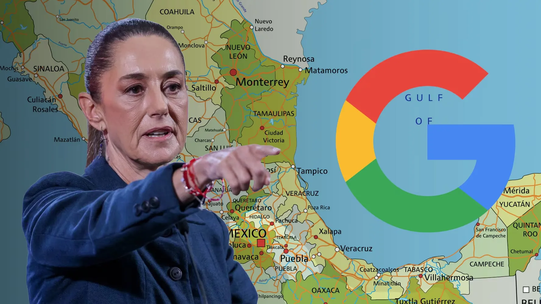 Claudia Sheinbaum demandará a Google por cambiar el nombre del Golfo de México / El Financiero
