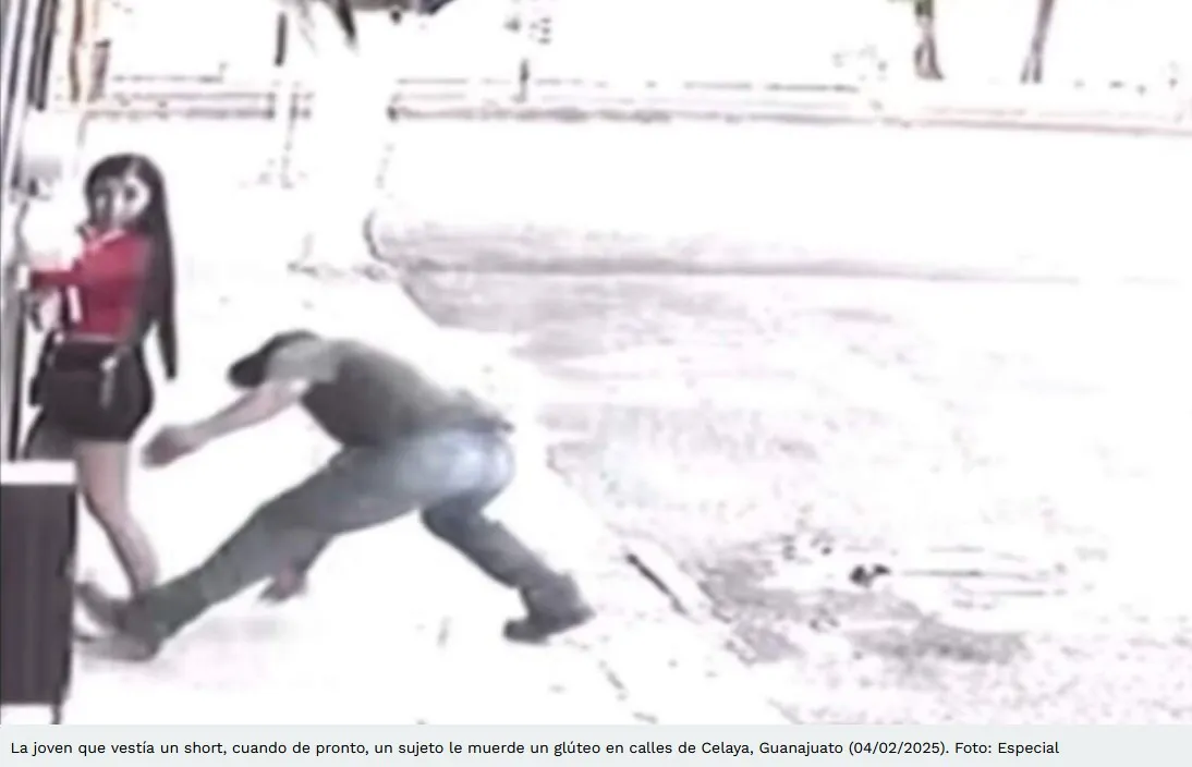 Momento en que la víctima fue agredida por el hombre, el video se volvió viral causando indignación / Redes Sociales