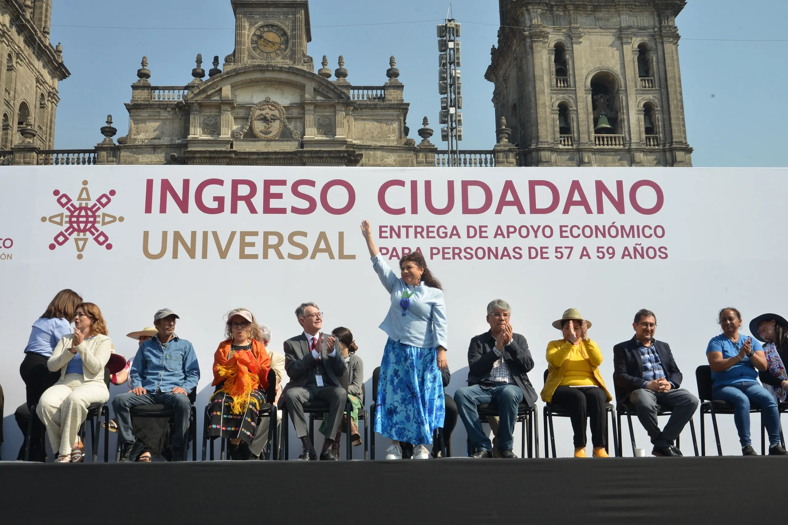 Clara Brugada durante el programa ingreso Ciudadano Universal / Gobierno de la CDMX