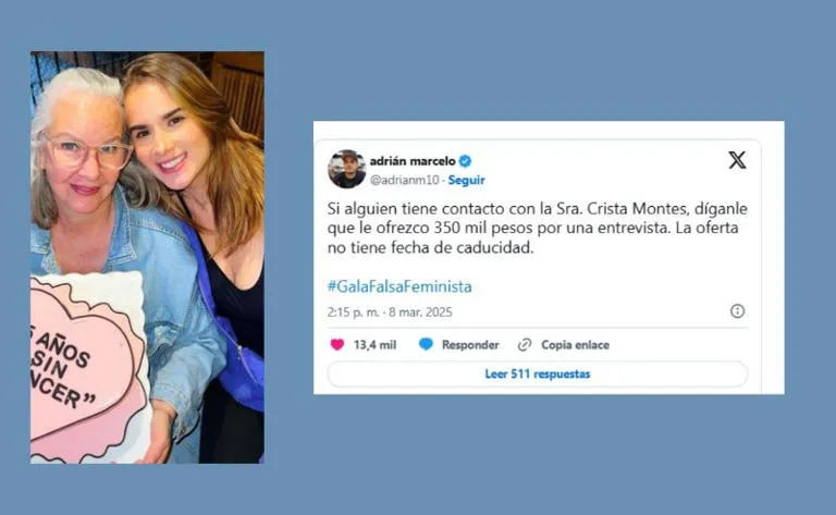 Adrián Marcelo ofrece dinero por entrevista con la mamá de Gala Montes / MSN