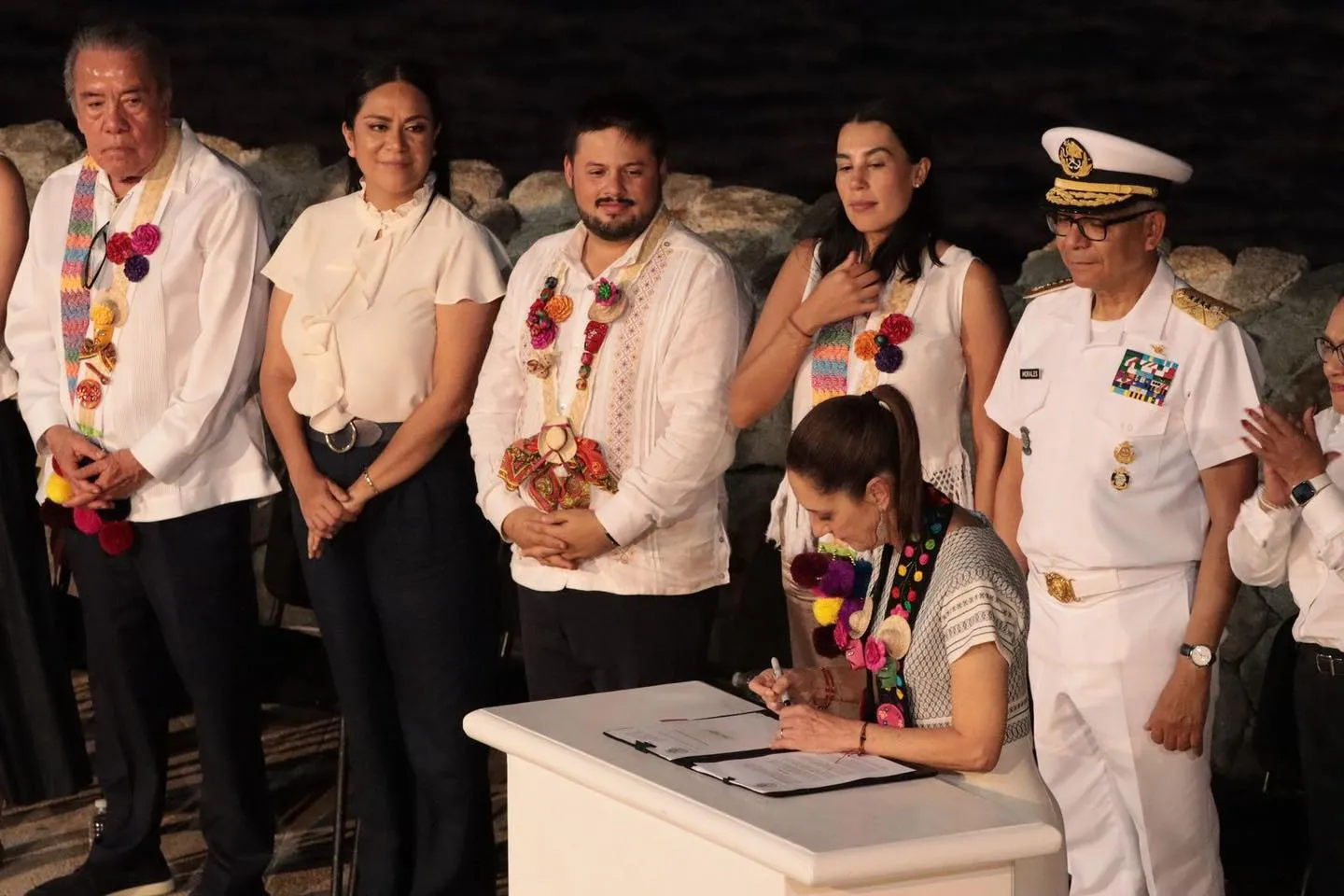 Claudia Sheinbaum firmó un acuerdo para la rehabilitación de Acapulco / Redes Sociales