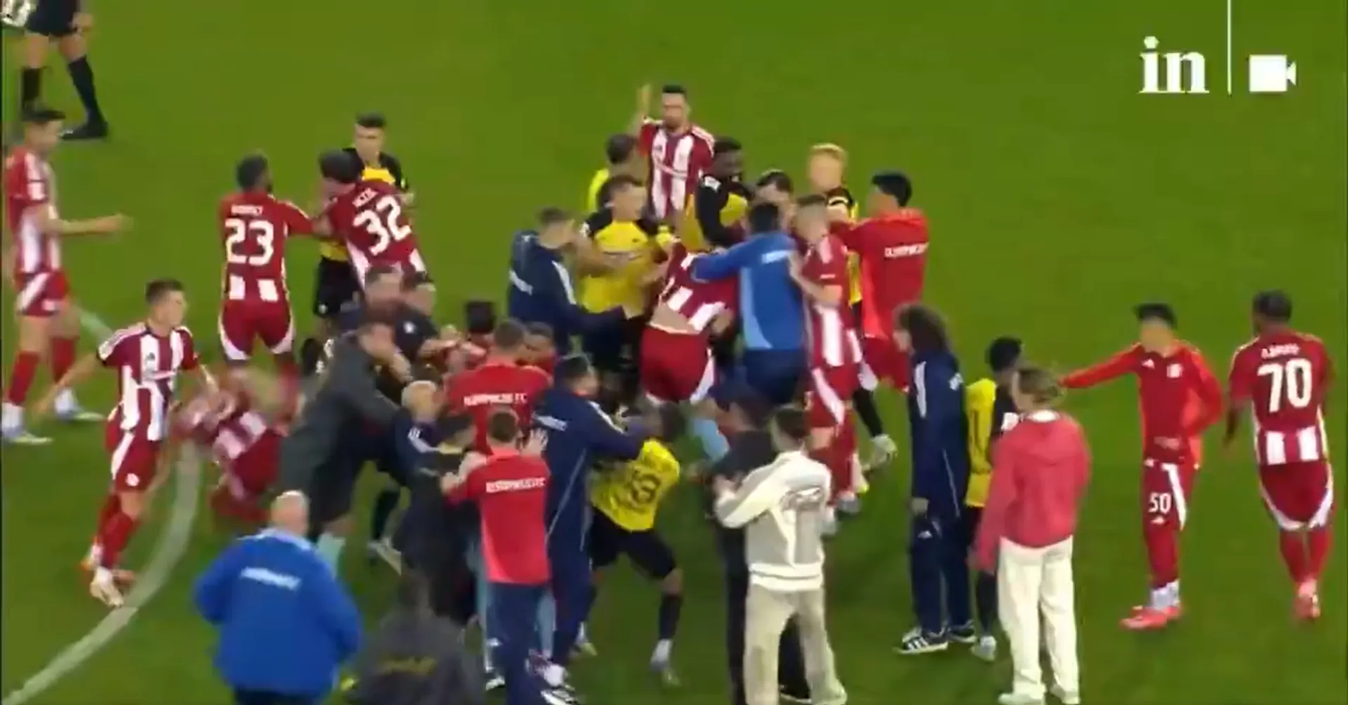 El partido terminó en pelea