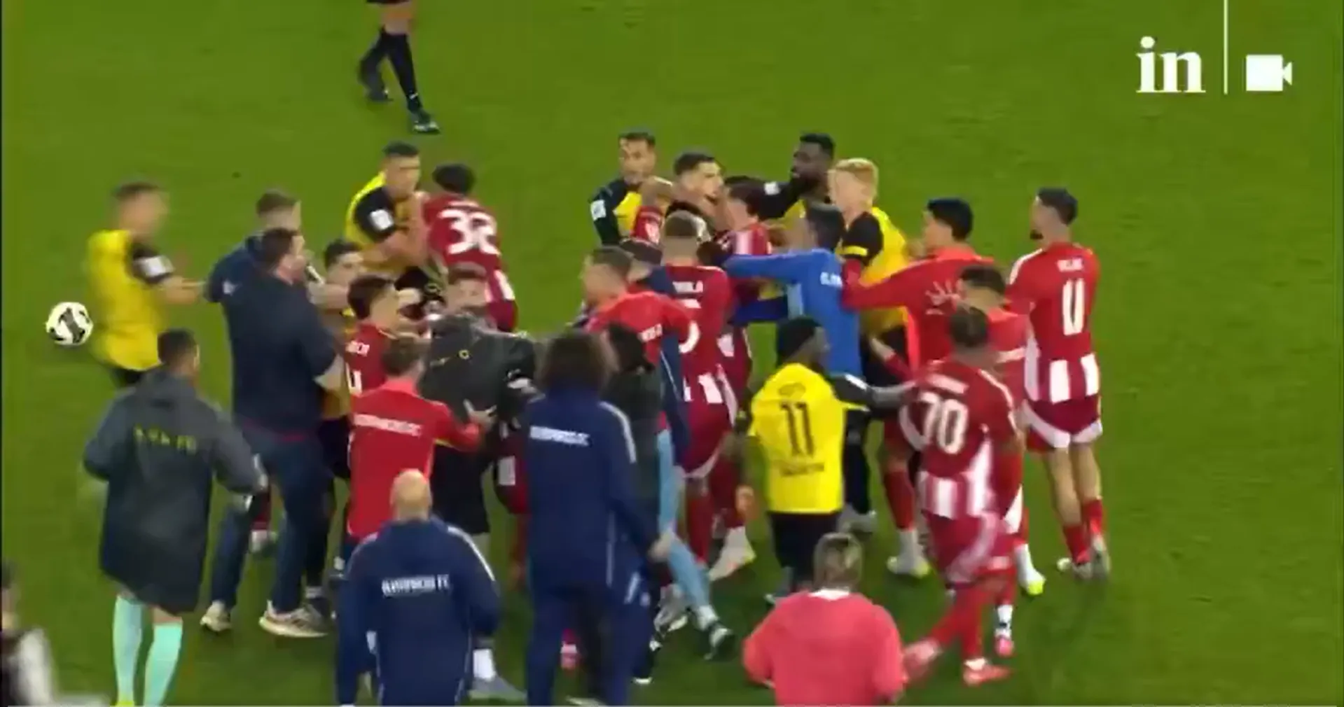 El partido terminó con pelea