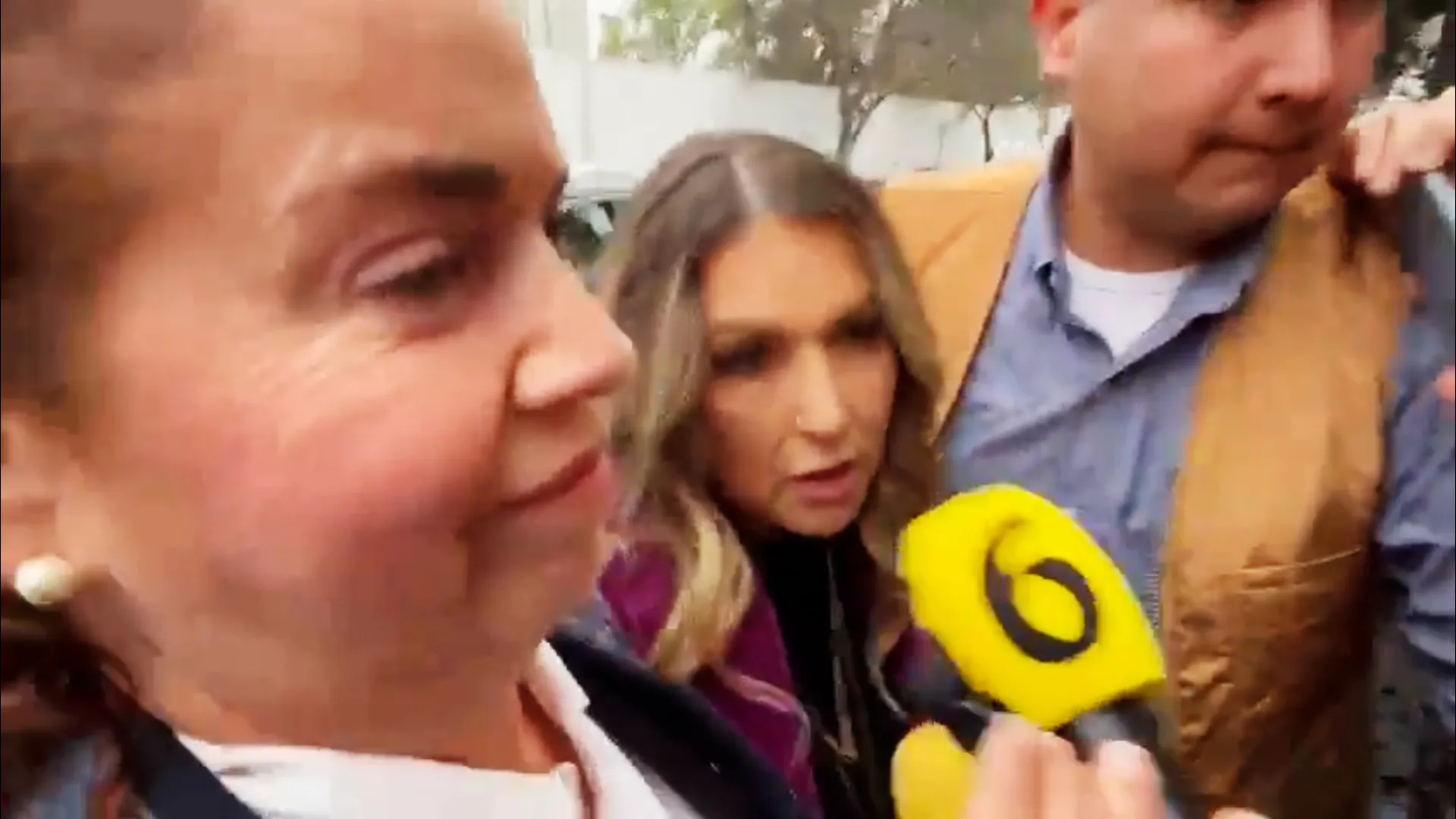 Alicia Villareal acudió a la Fiscalía acompañada de sus abogados / Redes Sociales