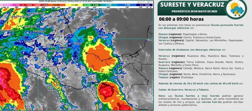 Las lluvias para este jueves 29 de mayo / Redes Sociales