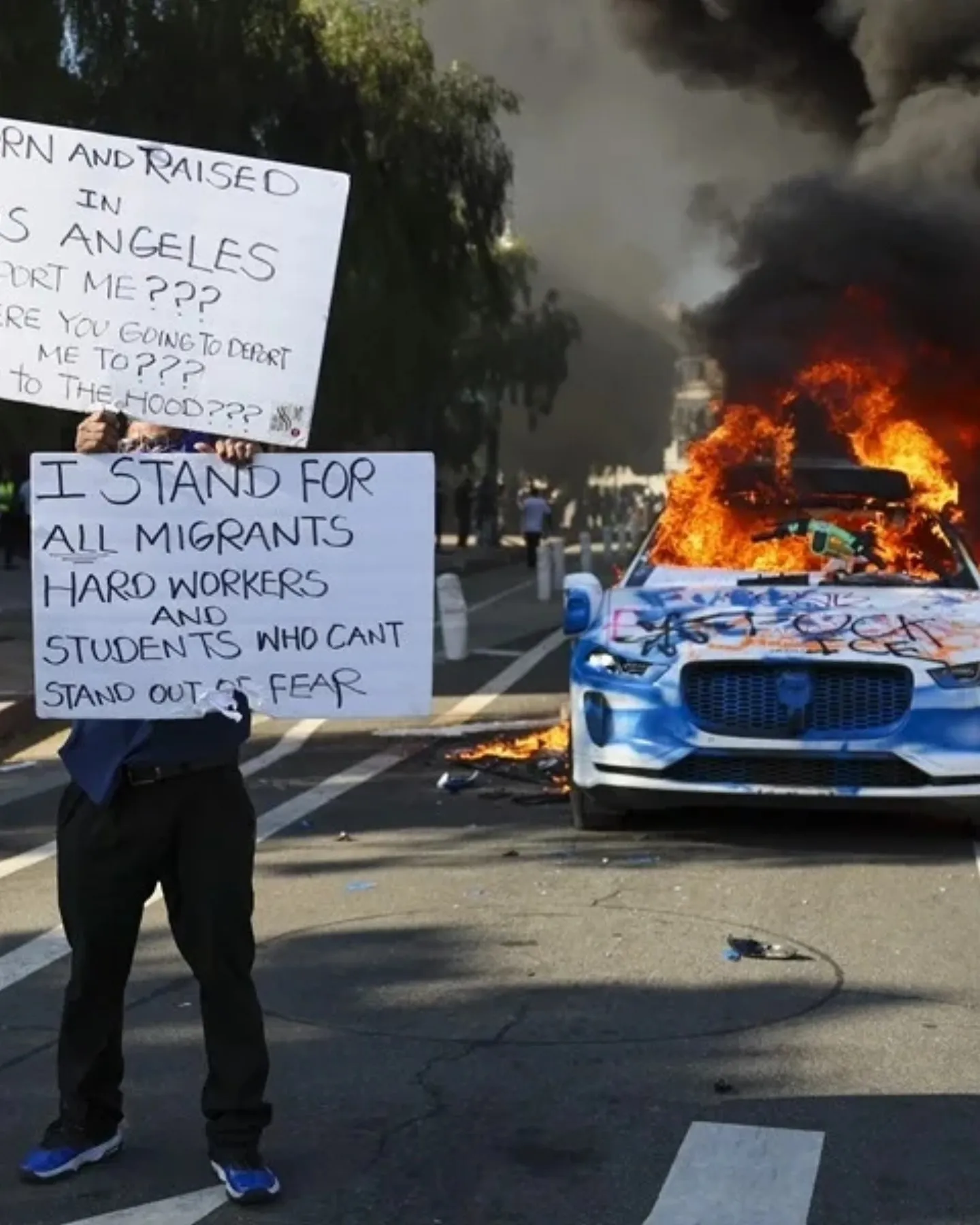 Las protestas se han intensificados por las redadas antimigrantes / Redes Sociales