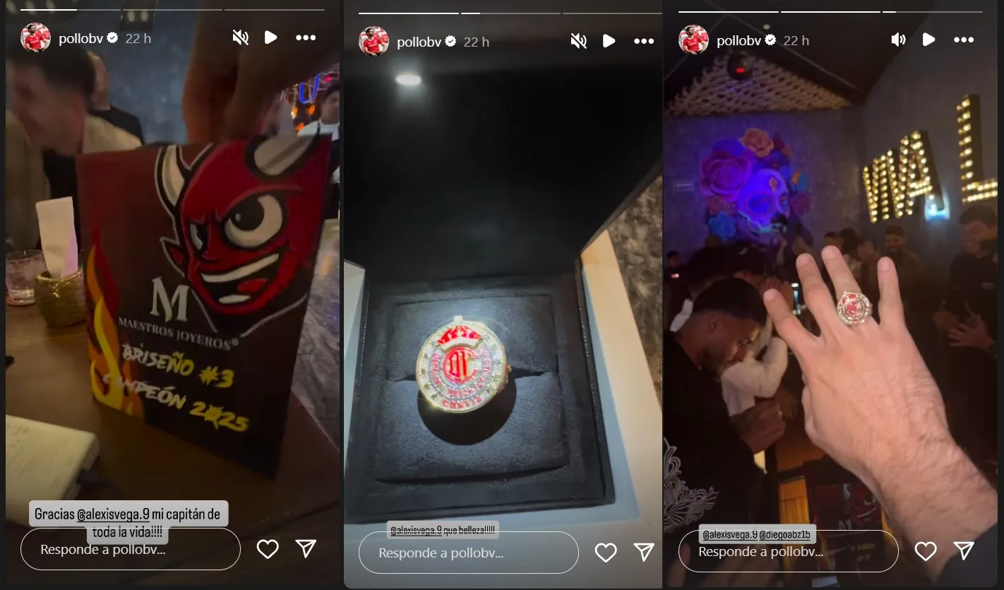 Así fue el anillo que Vega regaló a sus compañeros