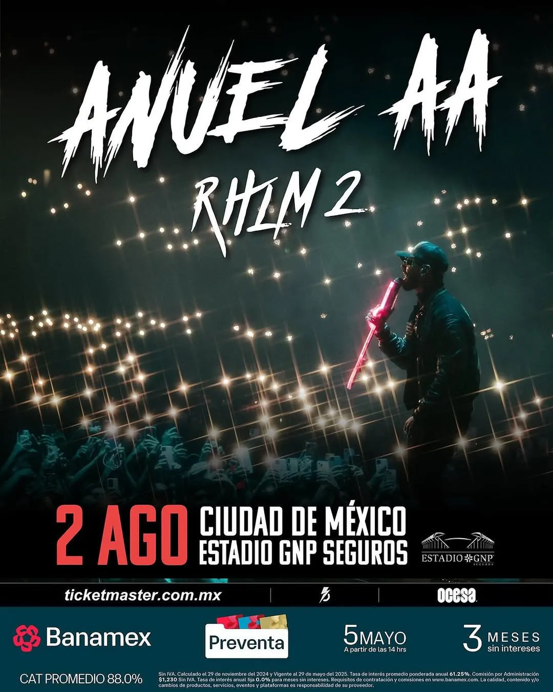 La preventa para su concierto en el Estadio GNP comienza este 5 de mayo / Redes Sociales
