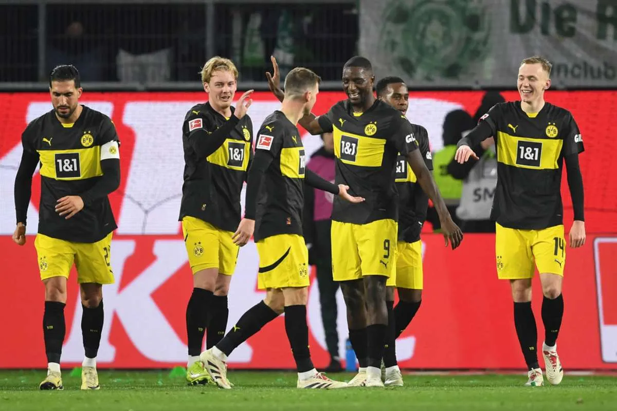 Borussia Dortmund en celebración