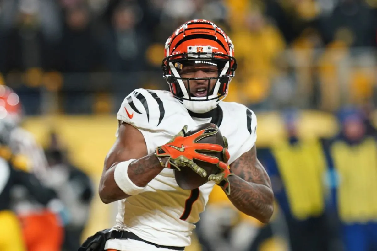 Ja'Marr Chase en partido con los Cincinnati Bengals