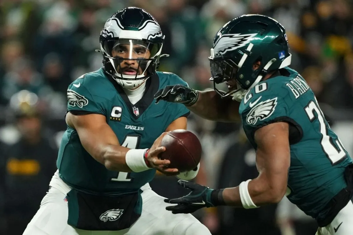 Saquon Barkley en partido con Eagles