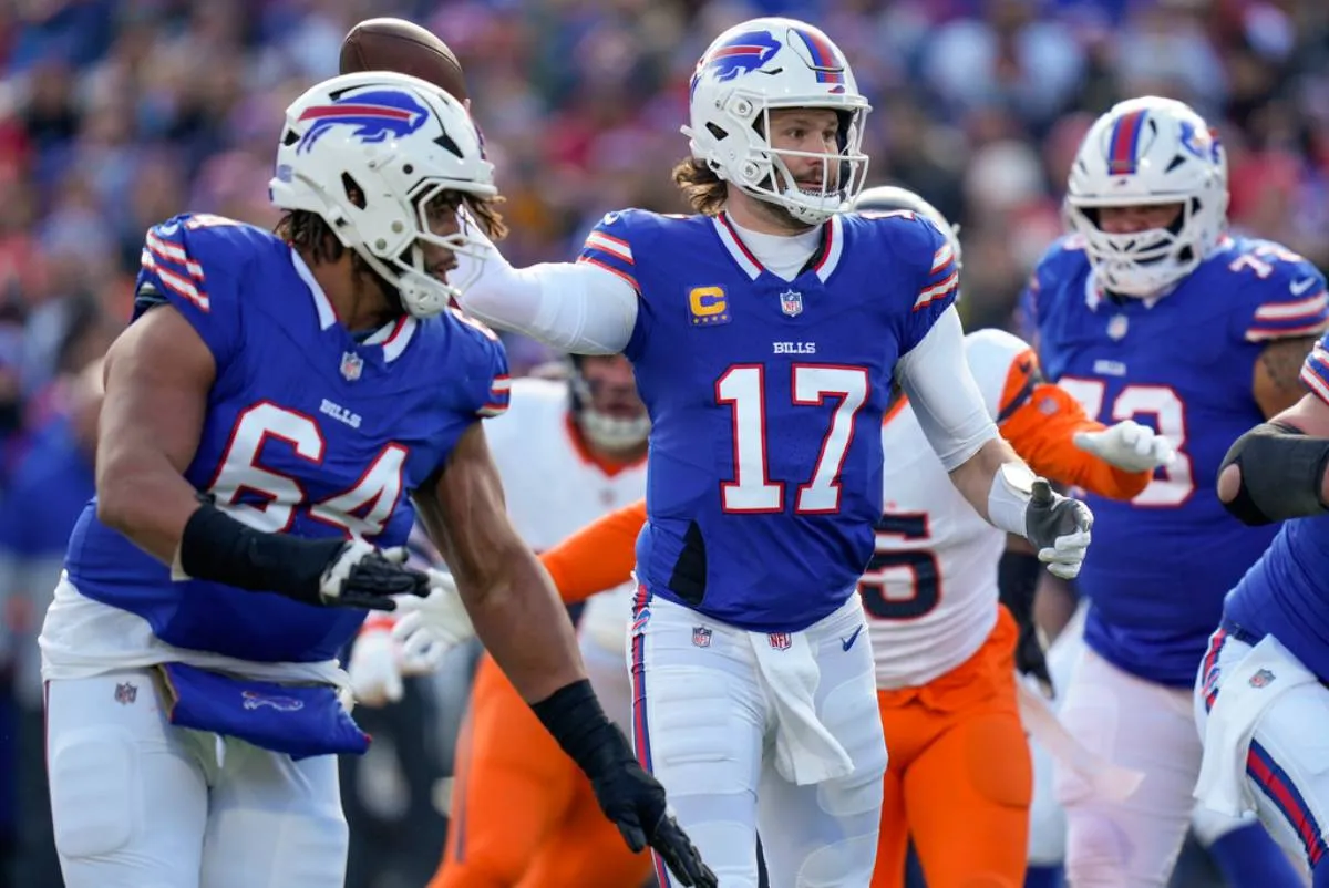Allen en el partido contra los Broncos Denver