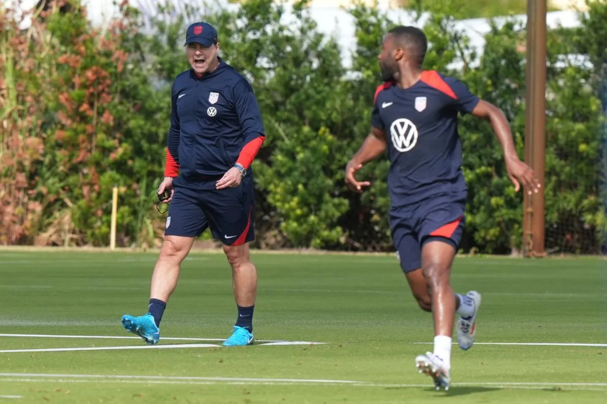 Pochettino en entrenamiento con la Selección de Estados Unidos