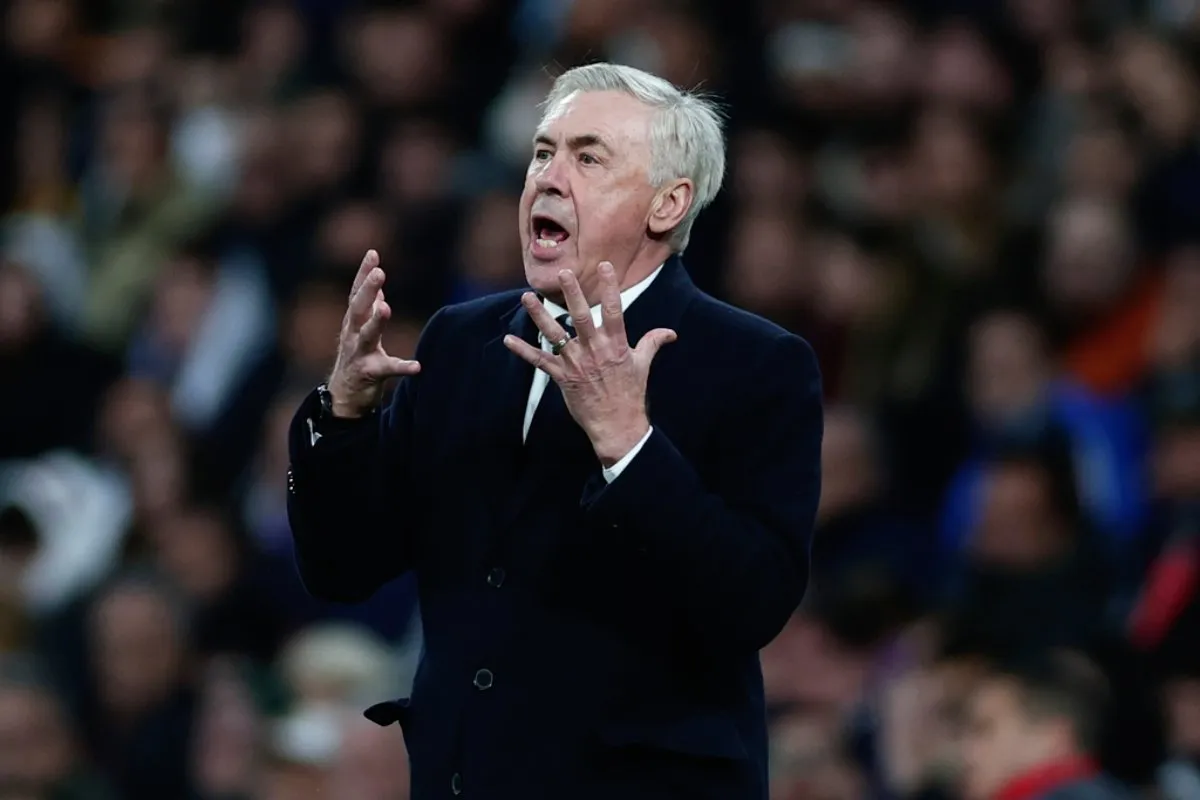 Ancelotti durante un partido de Real Madrid