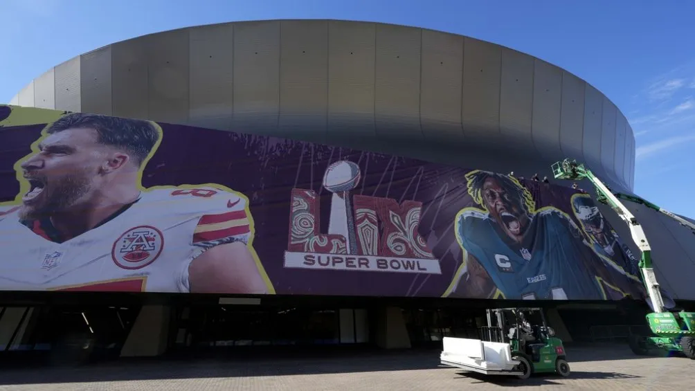 Todo está listo para el Super Bowl LIX