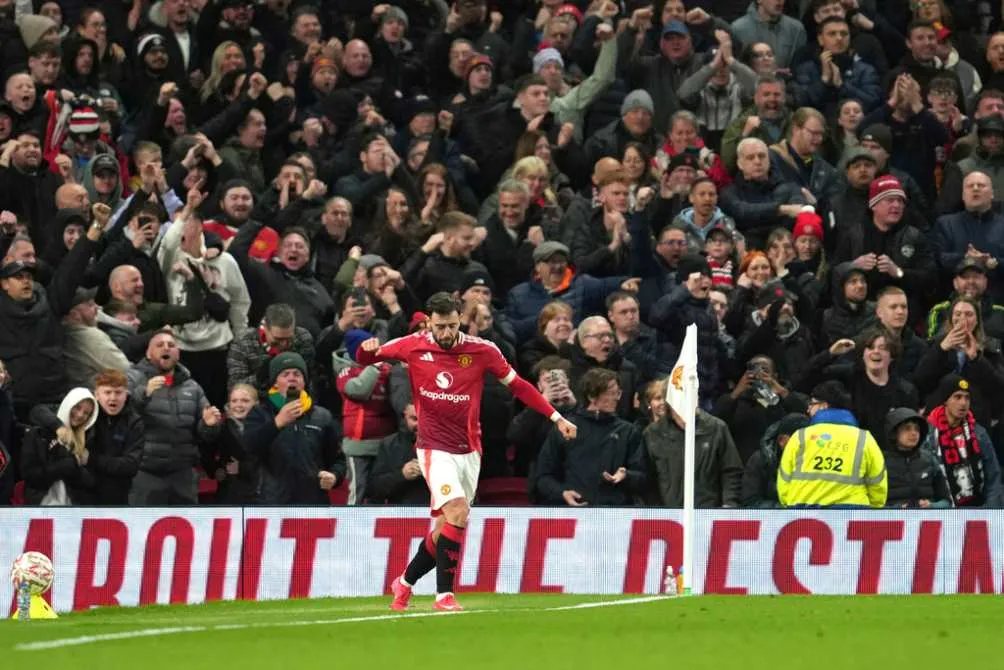 Bruno le dio vida a los Red Devils en Old Trafford