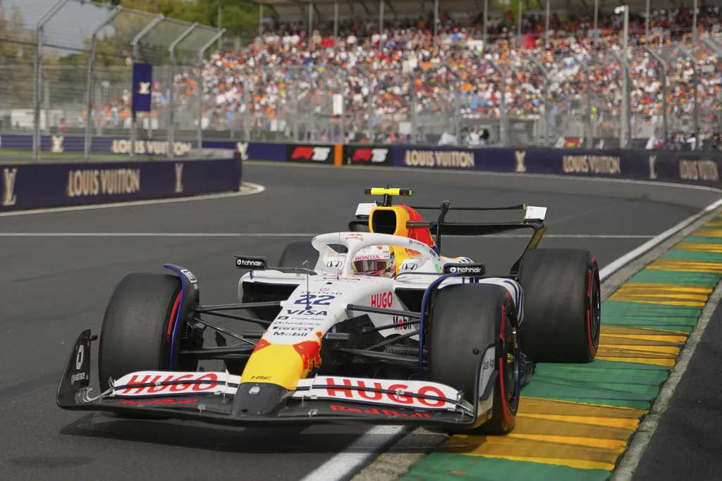 Tsunoda tuvo una gran actuación en Melbourne