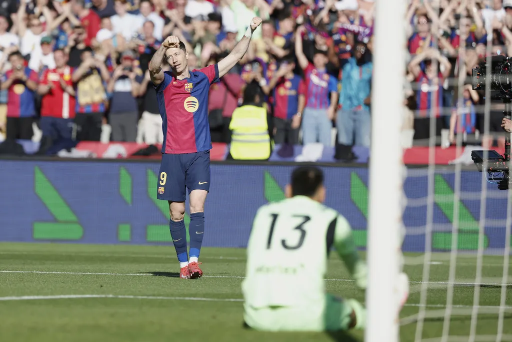 Lewandowski brilló con Barcelona este fin de semana