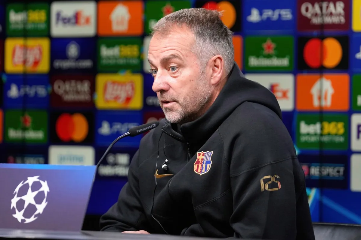 Hansi Flick en conferencia de prensa | AP