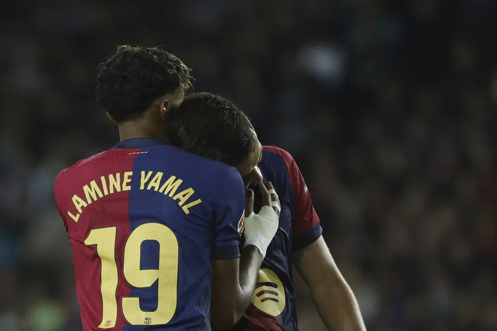 Lamine Yamal en partido de Barcelona