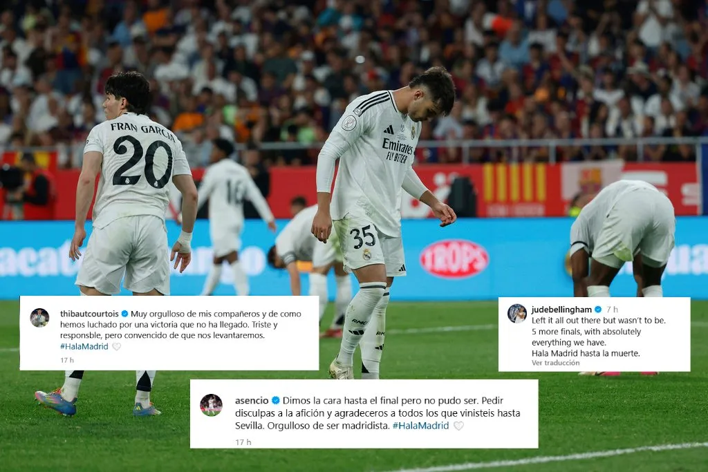 Los jugadores merengues lamentaron la derrota