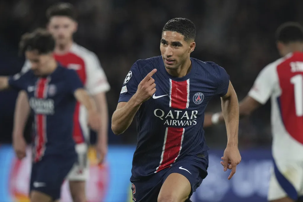 Hakimi fue uno de los anotadores del partido