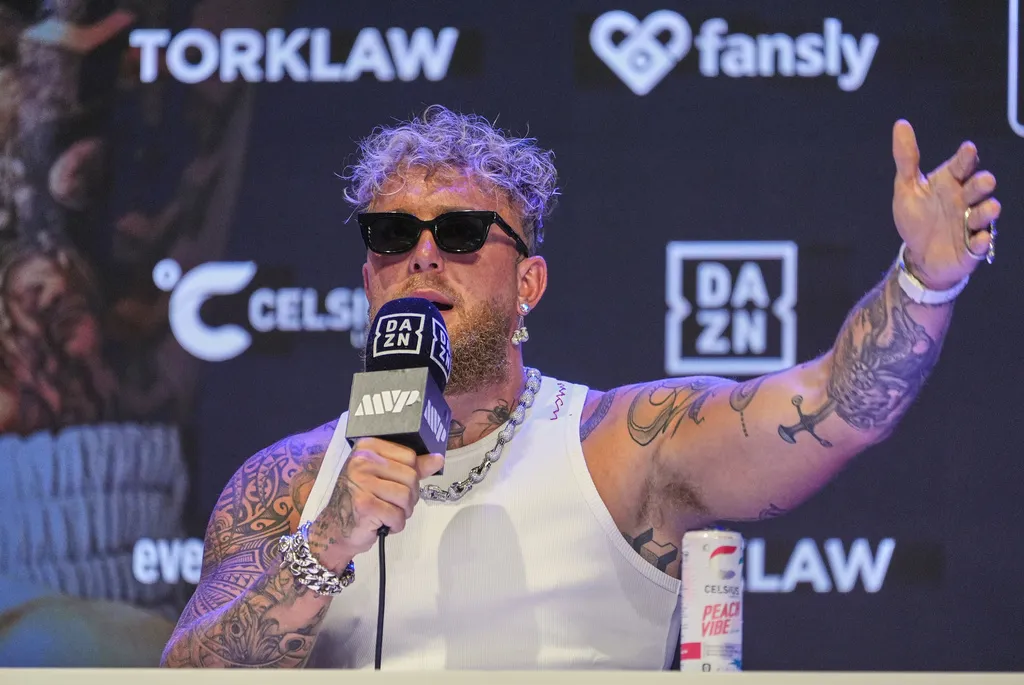 Jake Paul en conferencia de prensa