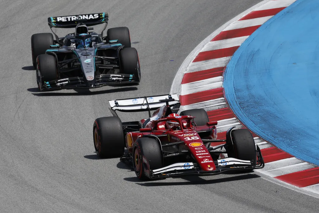 Leclerc se quedó con el tercer puesto tras el Safety Car