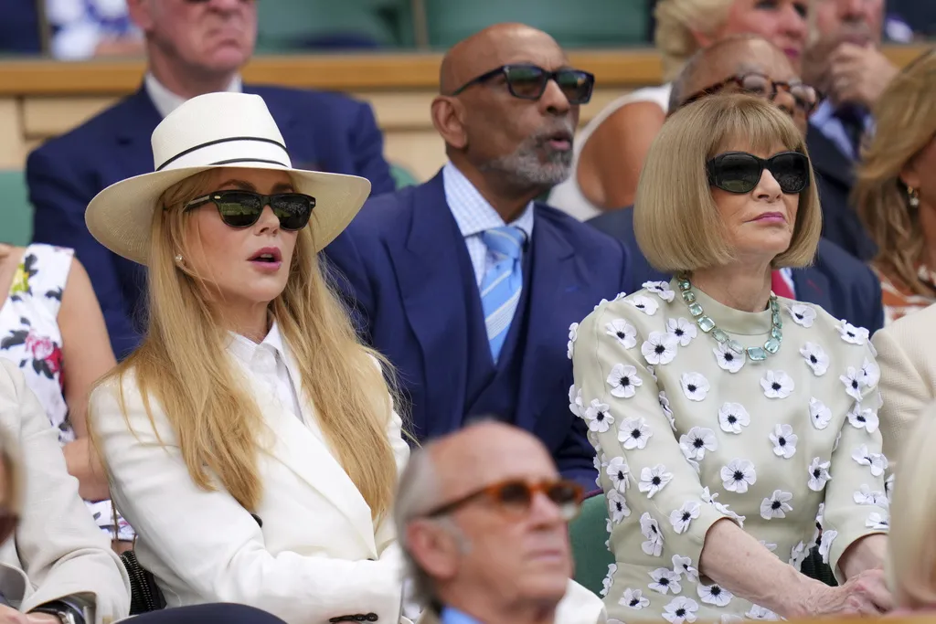 Anna Wintour suele estar en eventos de tenis