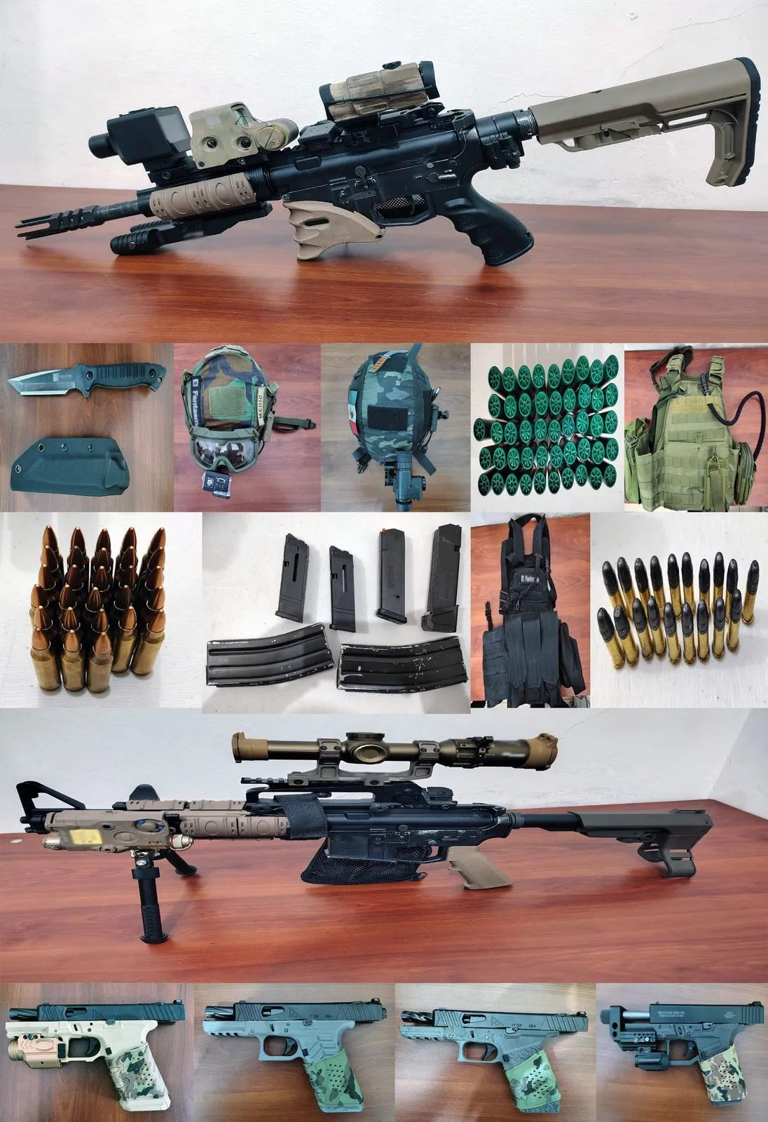 En su domicilio se encontró todo un arsenal de alto nivel / Redes Sociales