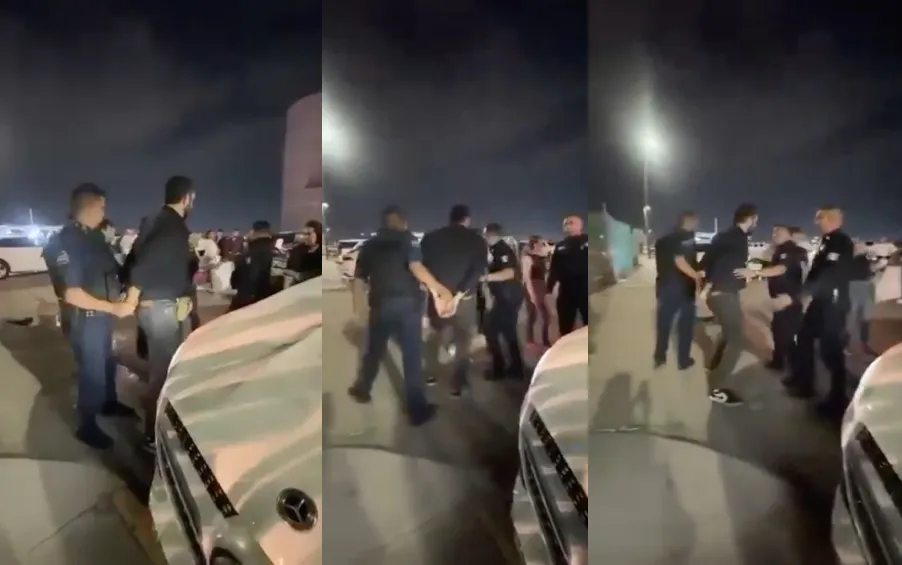 El diputado de Morena le explicó a la policía lo que había pasado para que lo soltaran / Redes Sociales