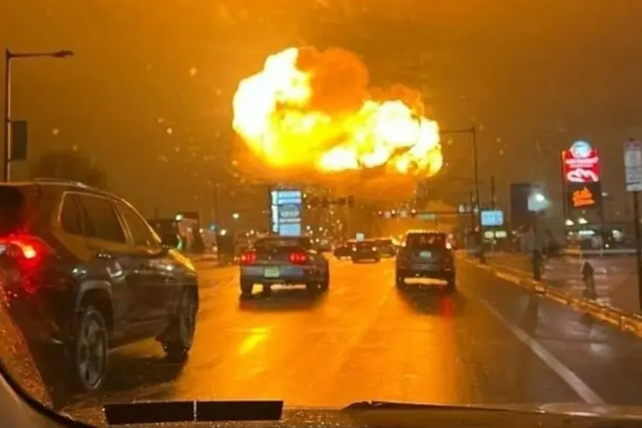 El impacto de la nave fue captado desde varios puntos / Redes Sociales