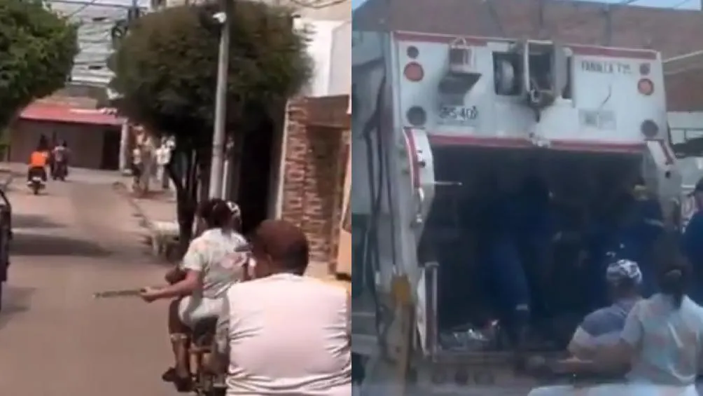 Al notar lo sucedido, no dudó en tomar su motocicleta y salir en busca del camión/Redes Sociales