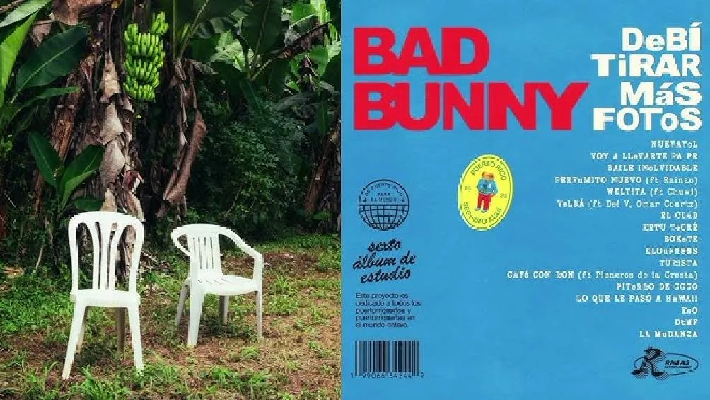 Es una clara referencia a la portada del último disco de Bad Bunny/X