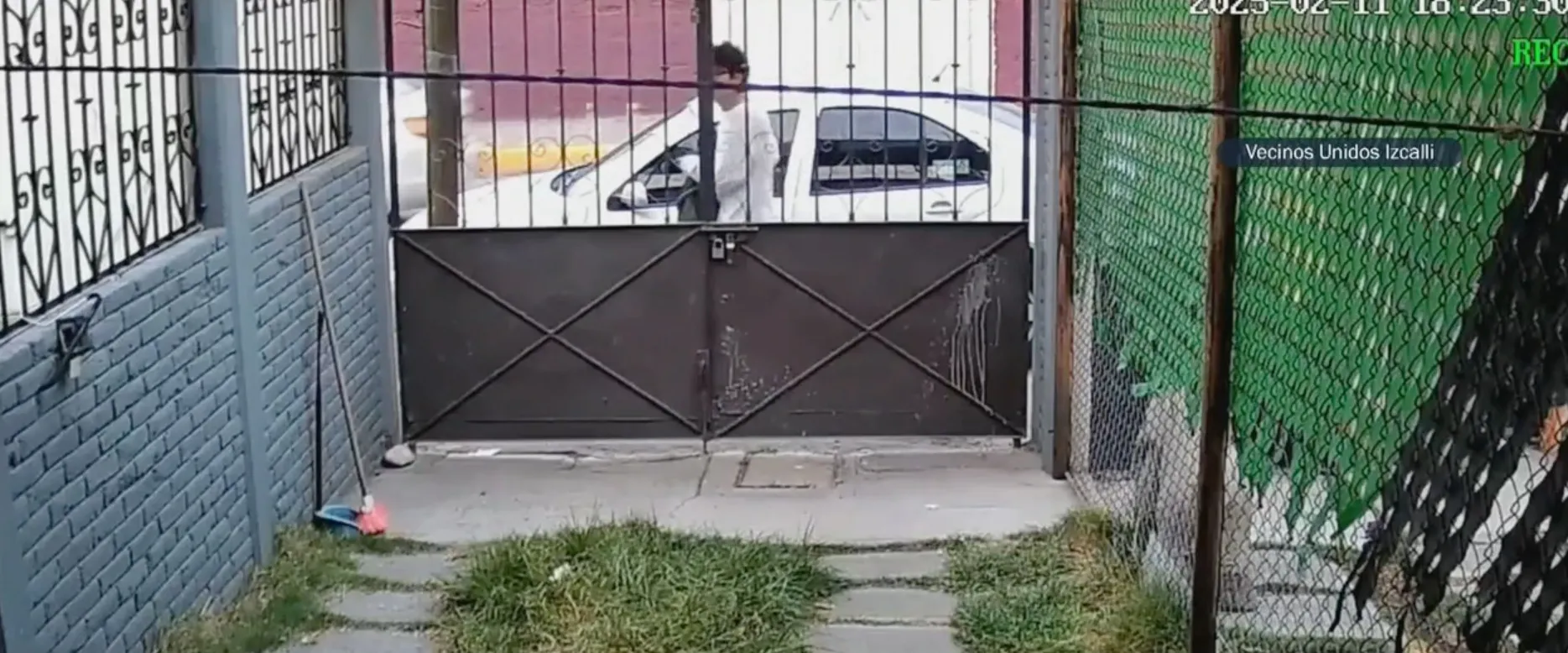 Un video captó el momento en que Lucio deja a su bebé en la calle / Especial