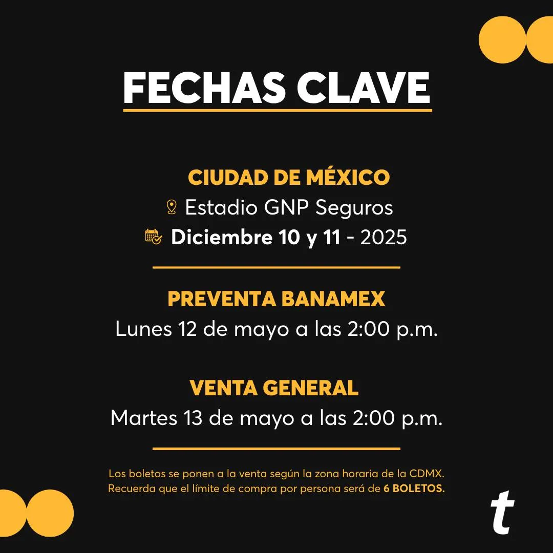 La preventa comienza el 12 de mayo / Redes Sociales