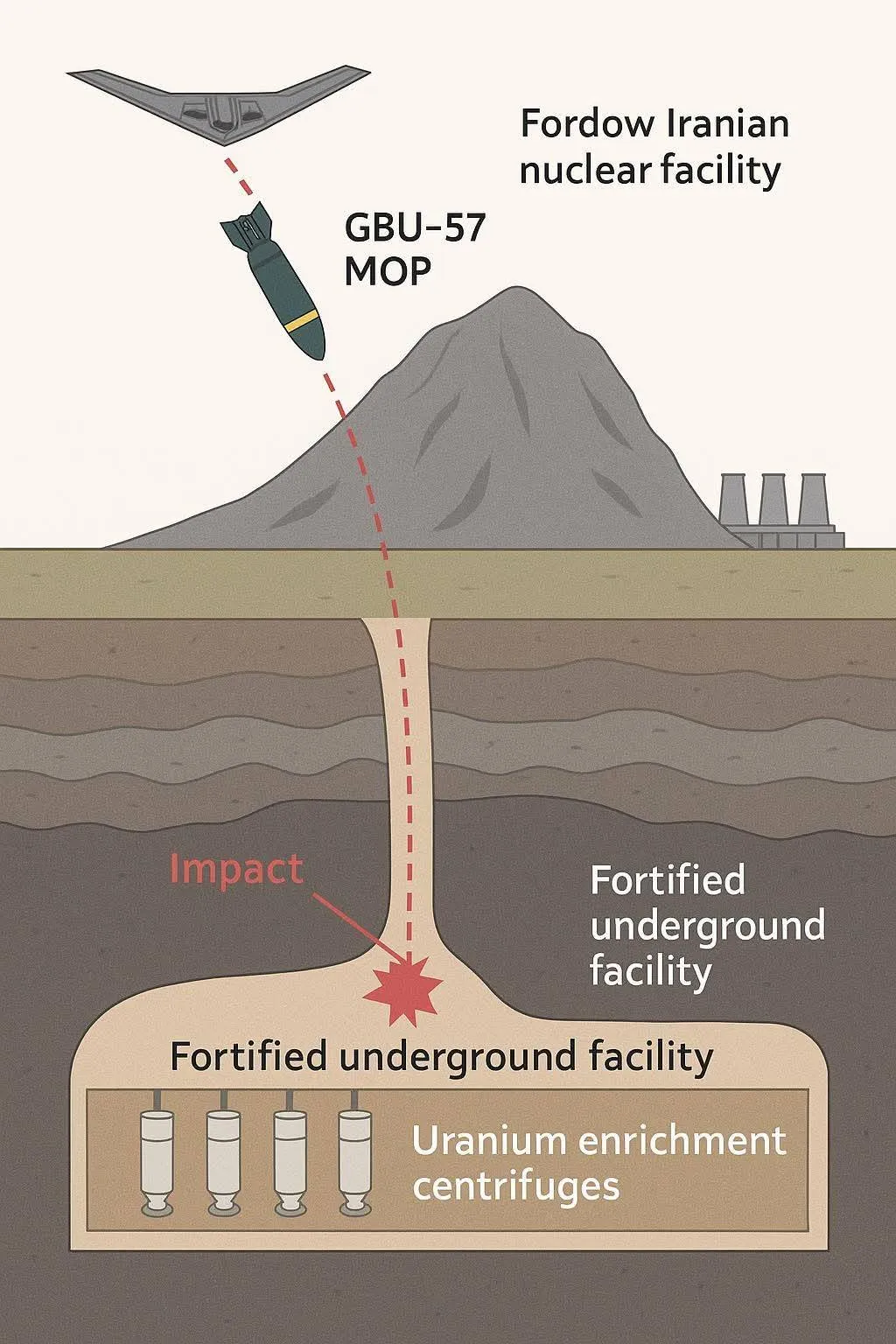Buscan destruir el armamento nuclear de Irán que está oculto en una montaña / Especial