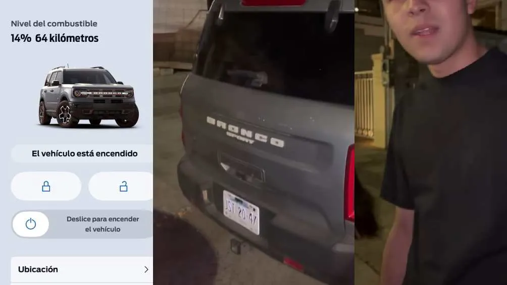 La Ford Bronco fue encontrada mediante una app de GPS/Facebook