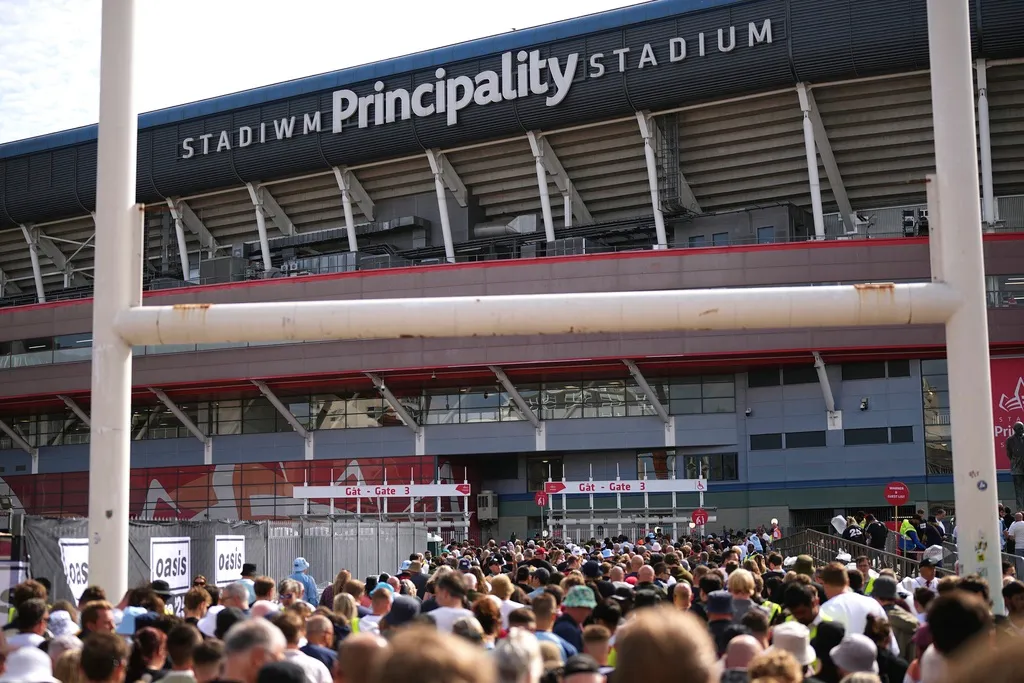 El Principality Stadium de Cardiff fue la sede del reencuentro de Oasis / AP