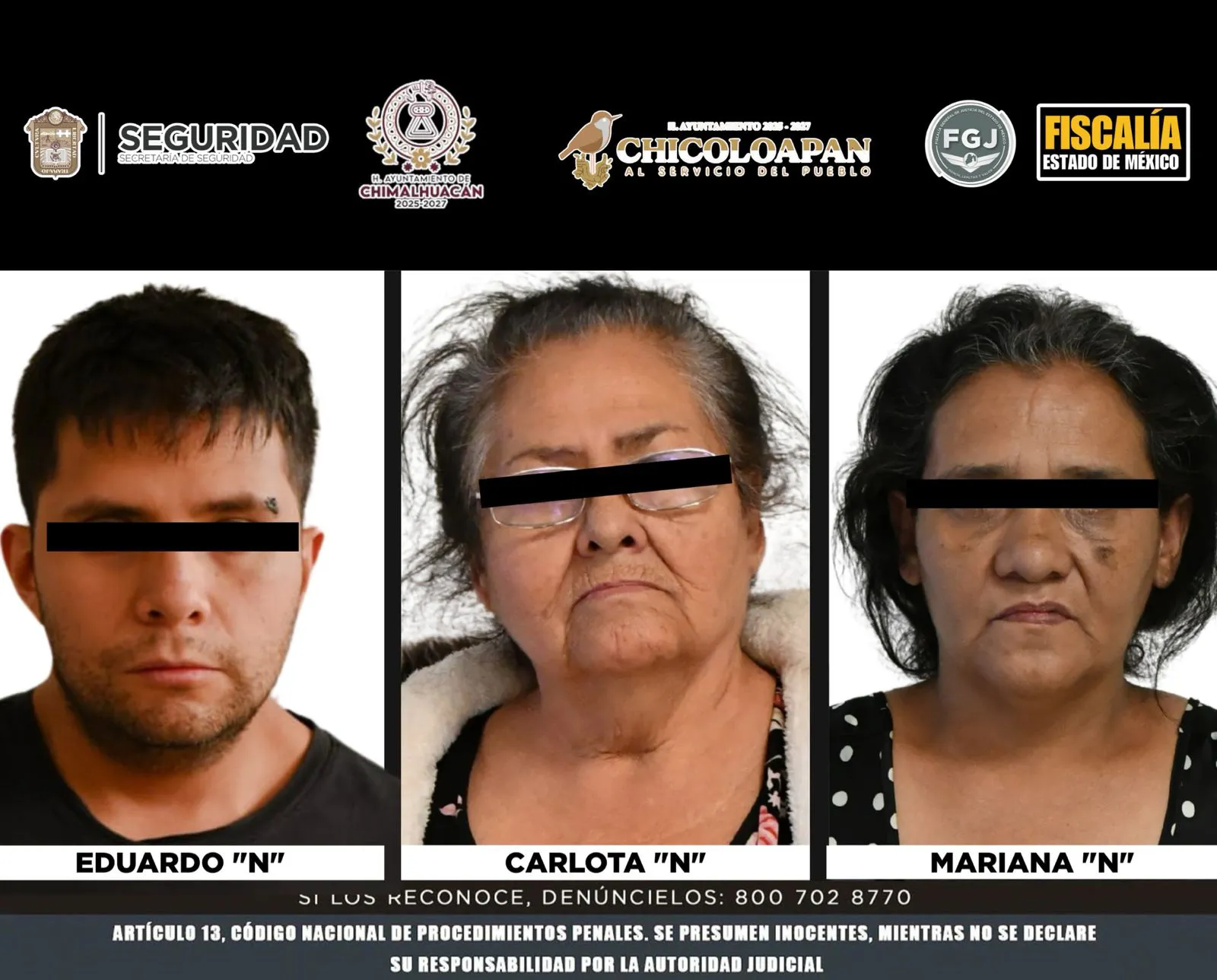 Los detenidos son acusados de homicidio calificado / Redes Sociales