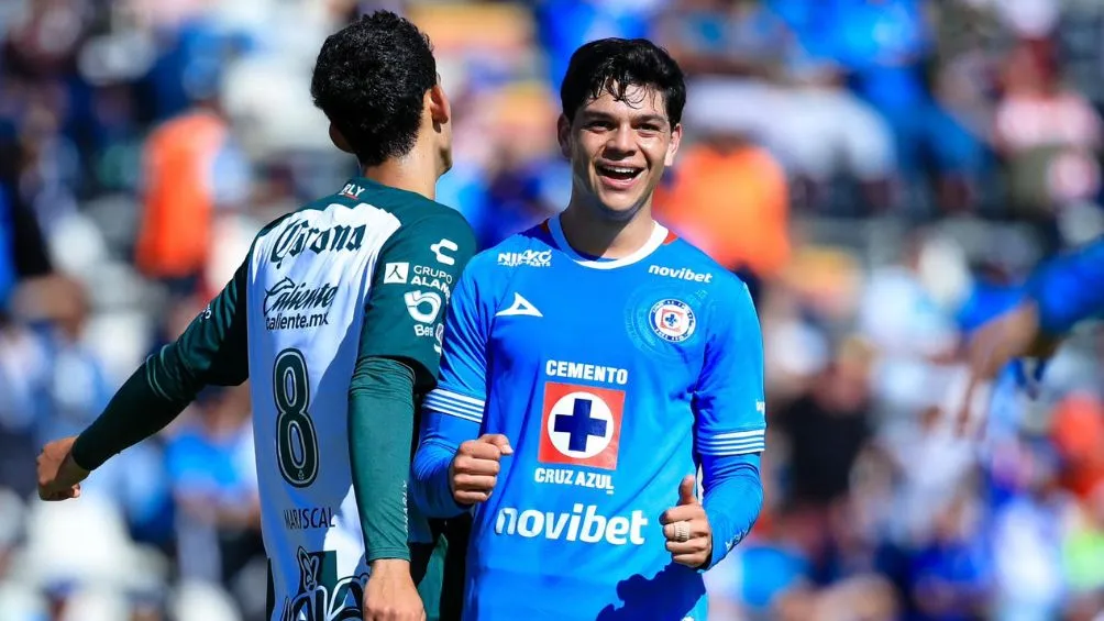 Amaury celebra su gol ante Santos | TWITTER: @CruzAzul