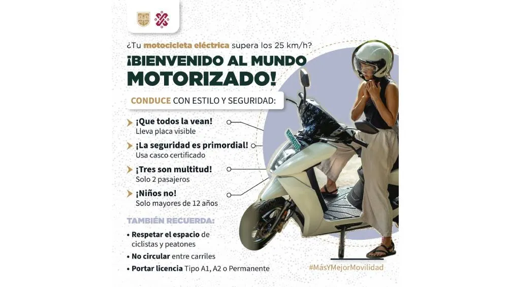 El objetivo es reducir el riesgo que significa conducir estos vehículos/CDMX