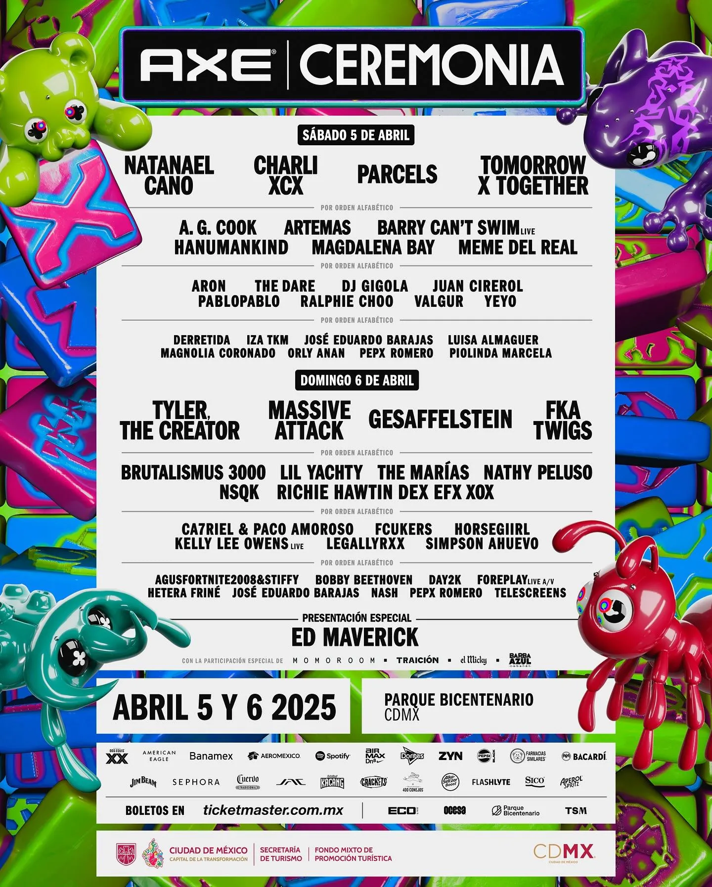 Este es el gran cartel para este fin de semana / FB: @axeceremonia