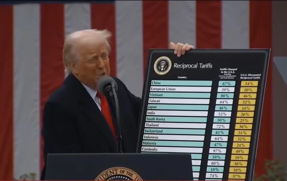 Donald Trump puso a China en el primero en su lista de aranceles / Redes Sociales