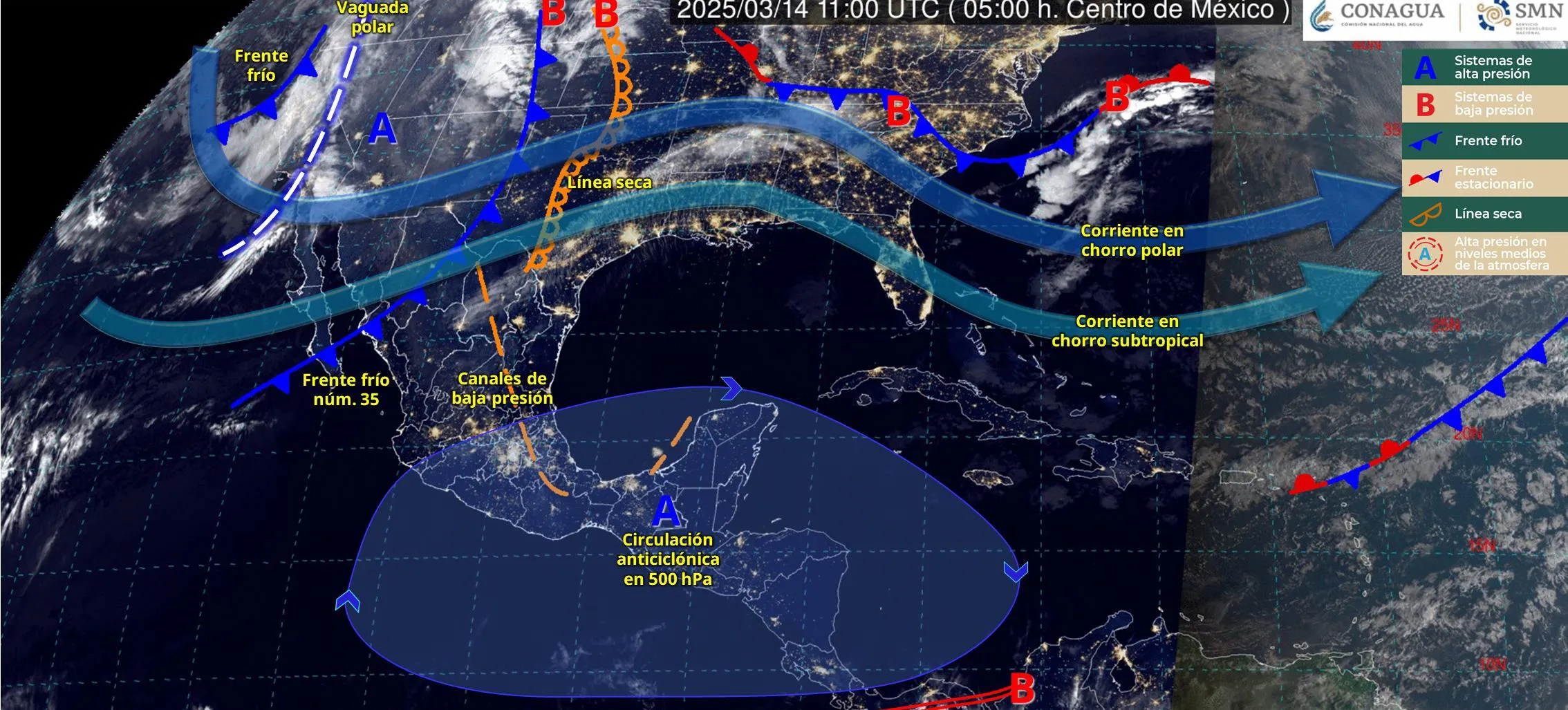 Los estragos del clima se sentirá más en el norte de México / Redes Sociales
