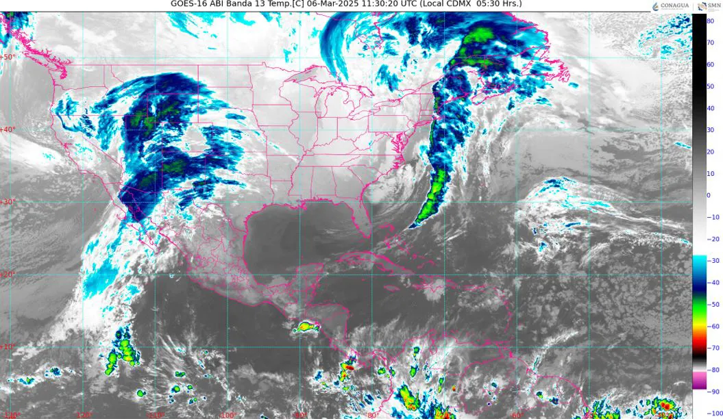 El Frente Frío 32 estará llegando por el norte / X: @conagua_clima