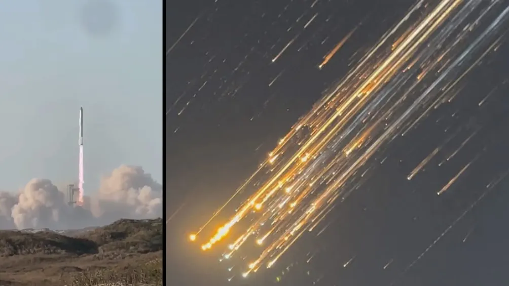 Tras unos minutos en el aire explotó la nave / Redes Sociales