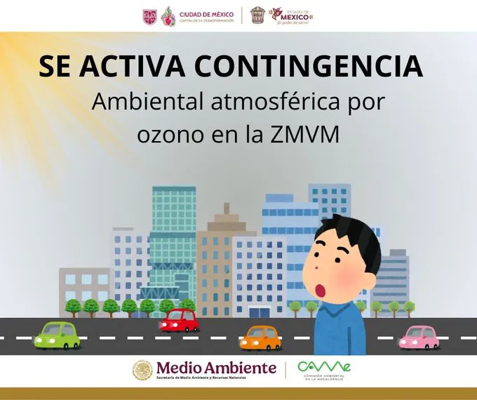 El Gobierno de la CDMX anunció la aplicación de la Contingencia Ambiental / X: @CAMegalopolis